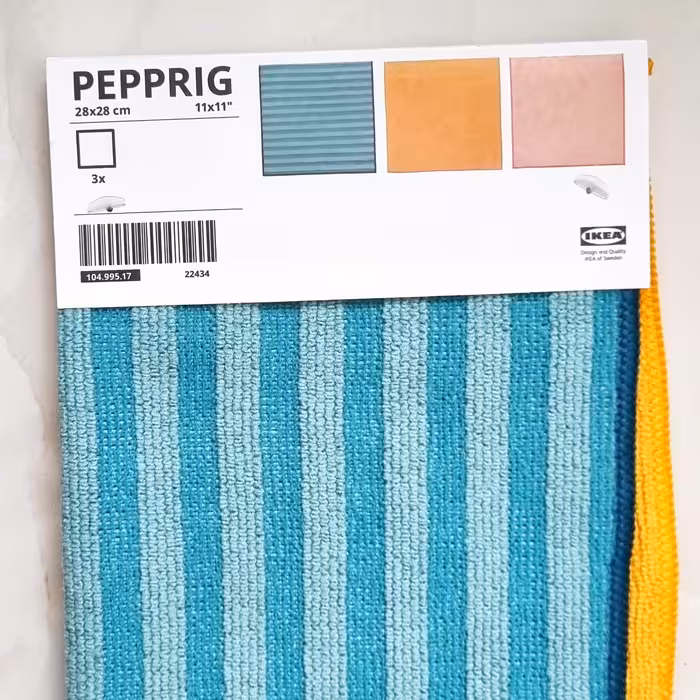 دستمال آشپزخانه ایکیا مدل PEPPRIG بسته 3 عددی
