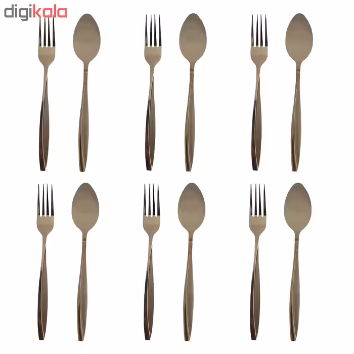 سرویس قاشق و چنگال 12 پارچه کد FGT