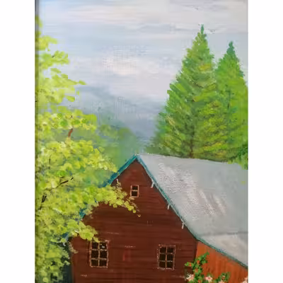 تابلو نقاشی اکریلیک طرح طبیعت