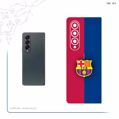 برچسب پوششی ماهوت مدل Barcelona_1 مناسب برای گوشی موبایل سامسونگ Galaxy Z Fold4