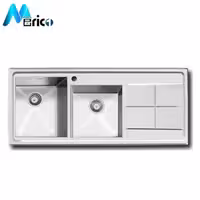 سینک اخوان کد 301 توکار دو لگنه