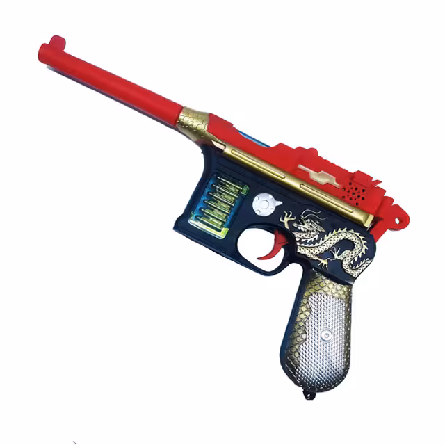 تفنگ اسباب بازی مدل کلت طرح اژدها کد 840
