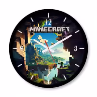 ساعت دیواری بزرگ راویتا طرح ماینکرافت - Minecraft کد 3699