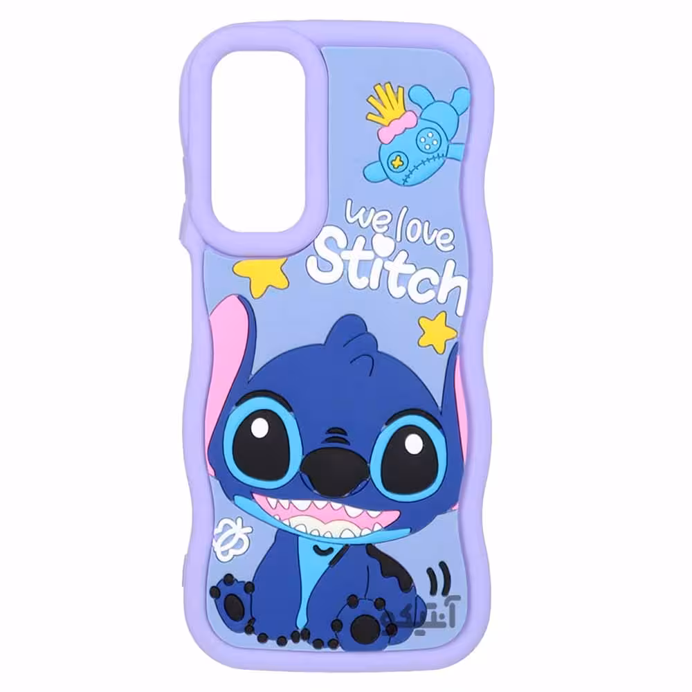 قاب کنگره ای عروسکی طرح Stitch مناسب برای Samsung A05s-کد1223