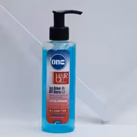 عمده فروشی ژل پمپی موی سر رنگ آبی انس onc مناسب انواع مو حجم 200 میل 90961