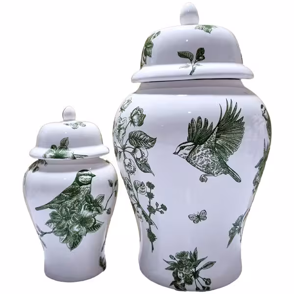 بانکه مدل جینجر جار طرح پرستو کد 752 مجموعه 2 عددی