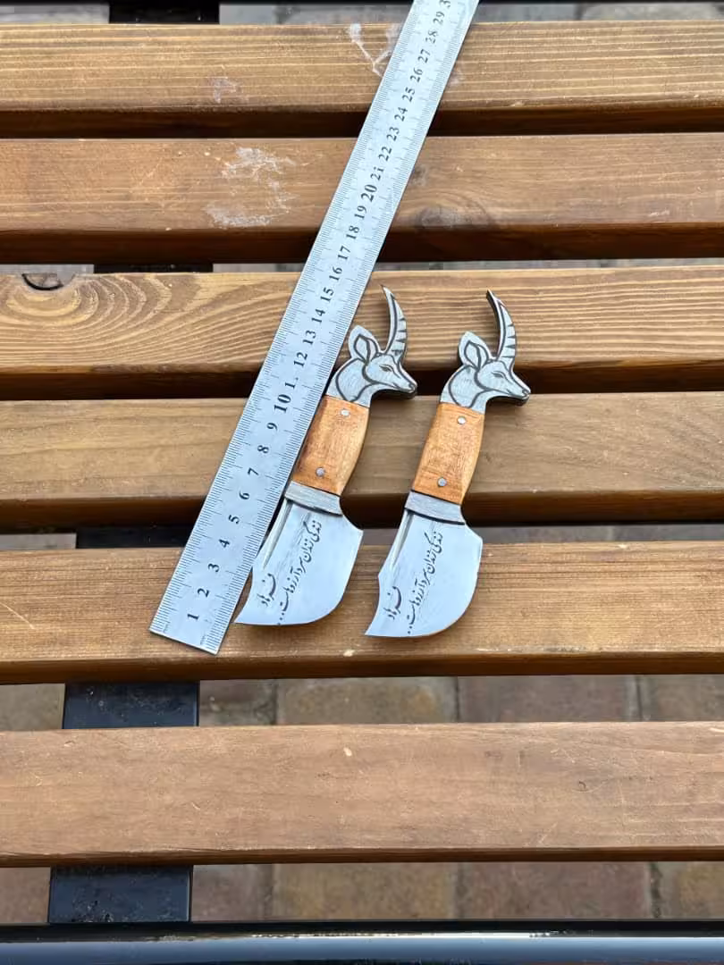 تیزی گوزن نقلی 15 سانت تیغه خنجری