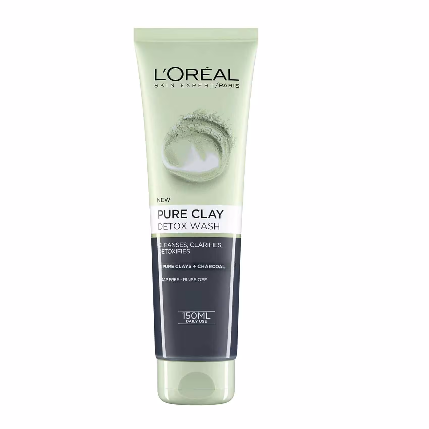 فوم شستشو پوست چرب لورآل مدل Pure Clay Detox حجم 150 میلی لیتر