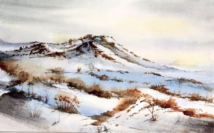 کوهستان برفی