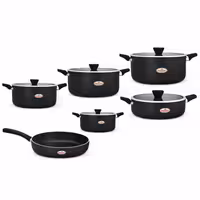 سرویس قابلمه گرانیتی زرساب مدل فلورا کد FL-7900 (11 پارچه)