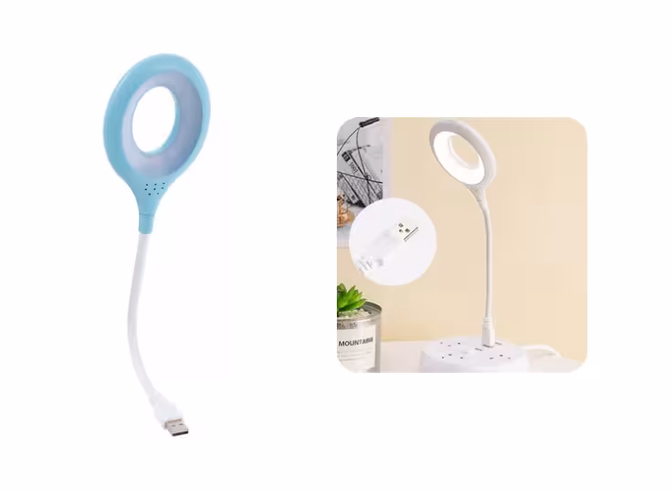 چراغ مطالعه مدل پرتابل یو اس بی (دارای رنگبندی)