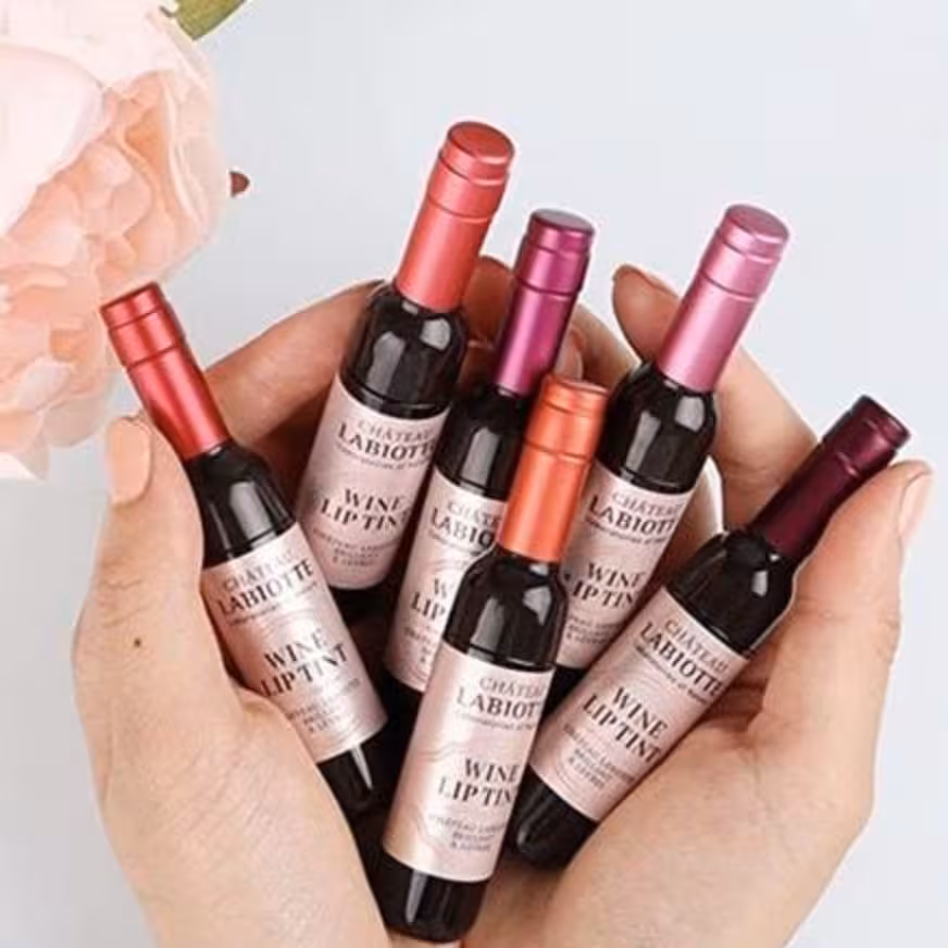 6 عدد تینت لب بطری شامپاینی باهم( رژ مایع )