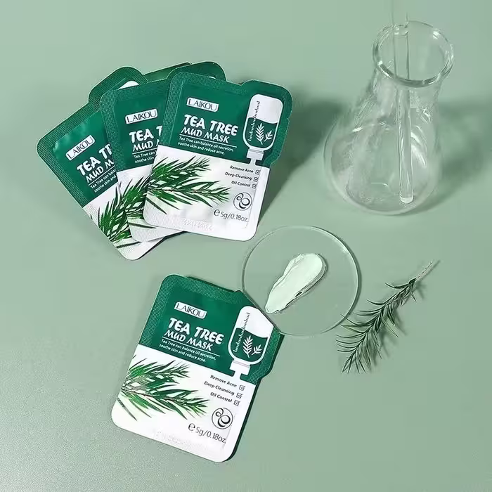 ماسک گچی ضد جوش تی تری Tea Tree برند LAIKOU ساشه ای