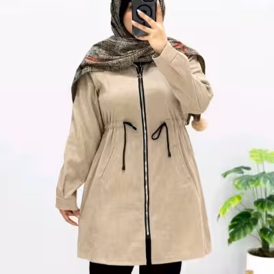 مانتو اسپرت زنانه مخمل مدل مانتو مخمل کبریتی کمرگت مدل مریلا