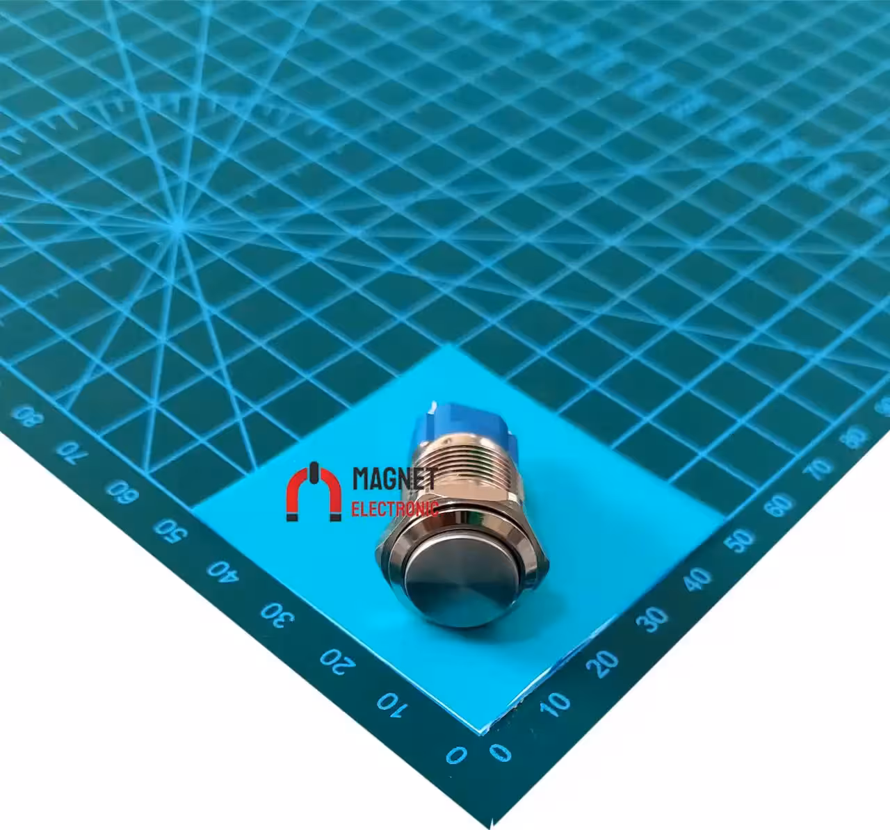 کلیدمتال LAS3-16H-W11EM/N16MM-PUSHBUTTON-13965
