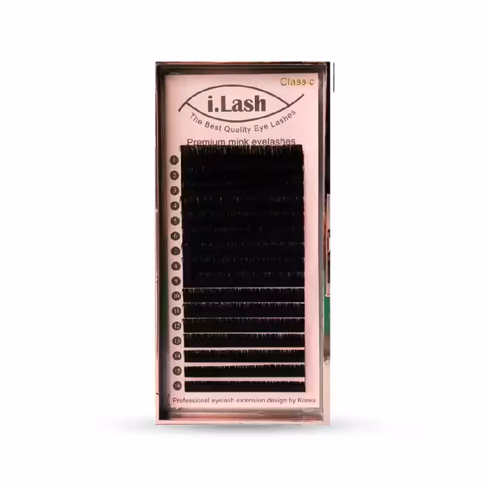 پالت مژه اکستنشن والیوم آی لش ILASH تک سایز 12 ضخامت 0.10 فر D - فروشگاه میرکمالی