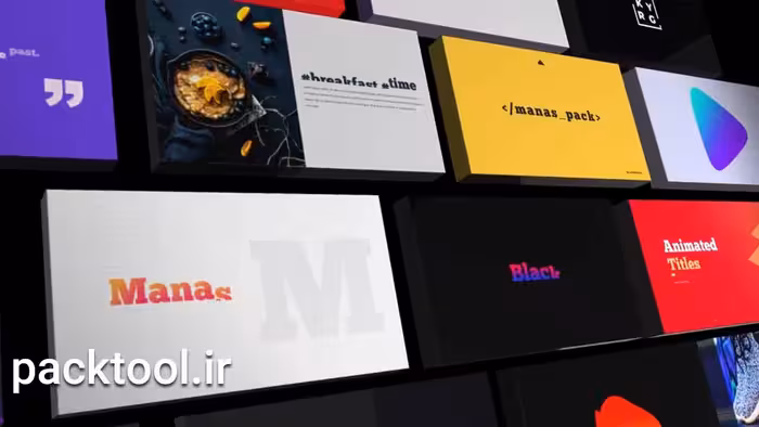 پکیج پروژه آماده موشن گرافیک سایز و اندازه اتوماتیک در افتر افکت Motion Graphics Pack Auto resize - پک تول