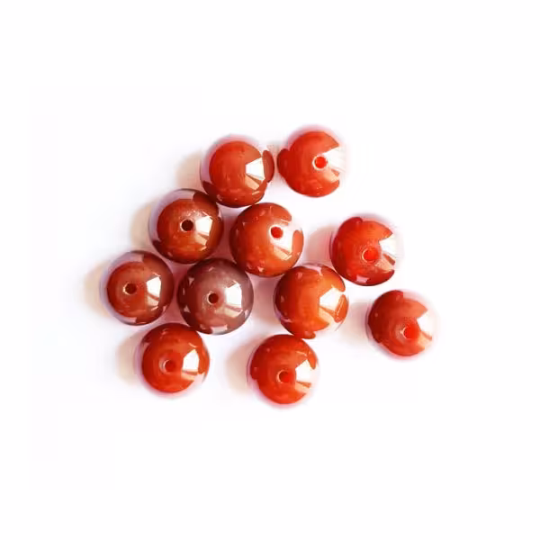 سنگ عقیق قهوه ای 12mm بسته 27 عددی کد stone1001