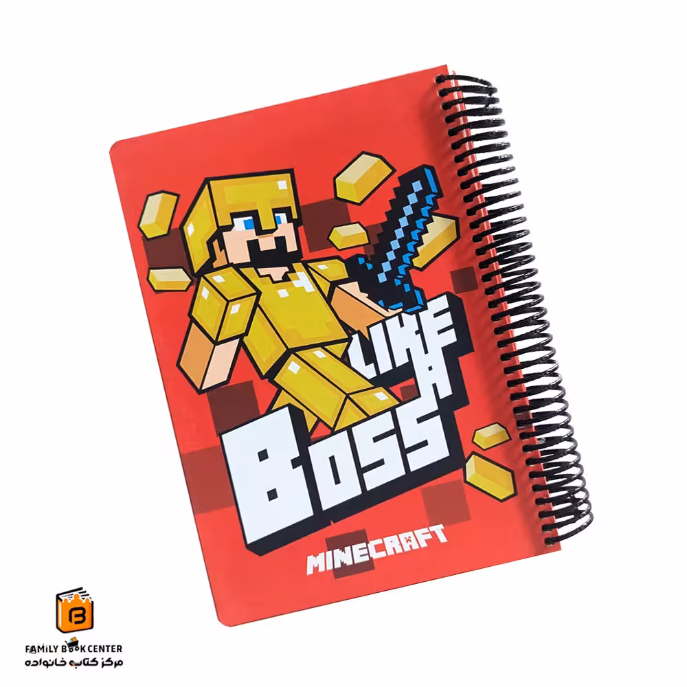 دفتر خط دار 100 برگ طرح ماینکرفت لانگو (Lango)