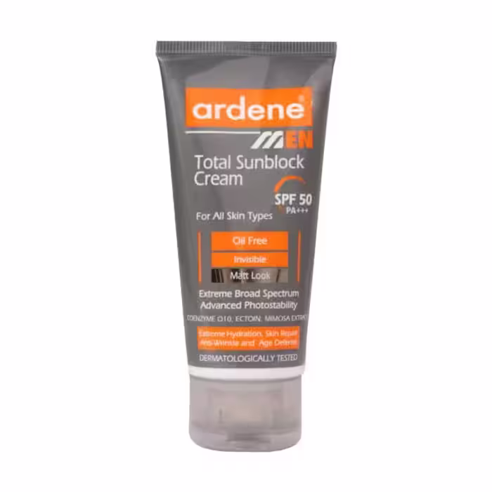 کرم ضد آفتاب آقایان SPF50 آردن مناسب انواع پوست 50 میلی لیتر