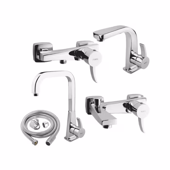 ست پنج تکه کسری مدل فیروزه (فیورنزو) کروم