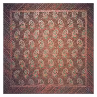 رومیزی مربع ترمه ابریشم کد TRM129