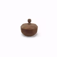 قندان چوبی طرح الماس کد WD6466