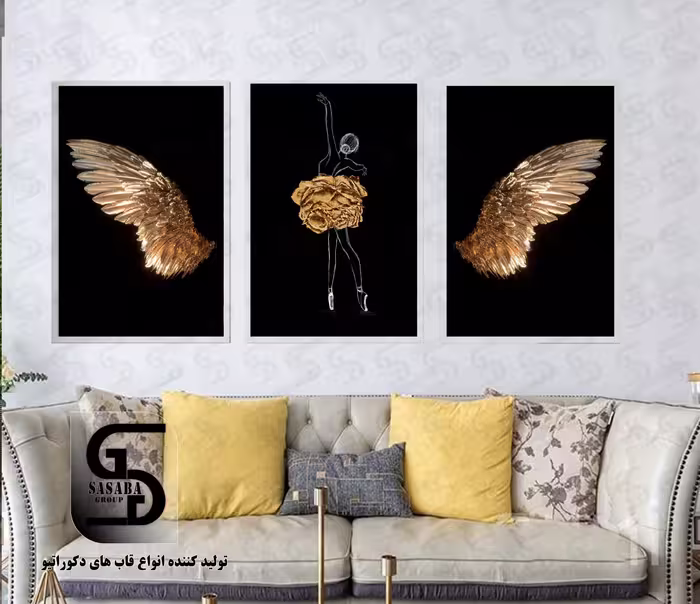 تابلو دکوراتیو سه تکه 60 در 40 درجه 1