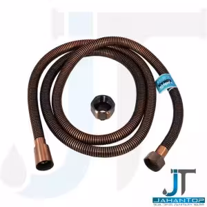 شیلنگ دوش فنری ریزبافت برنجی رزگلد کهن