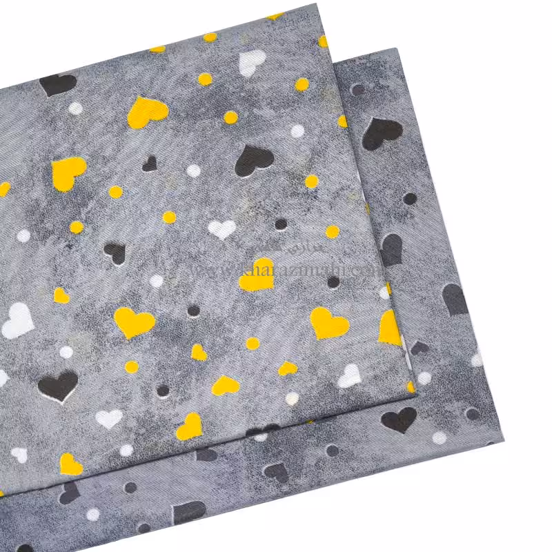 پارچه تترون ملحفه ای طرح قلب کد 247