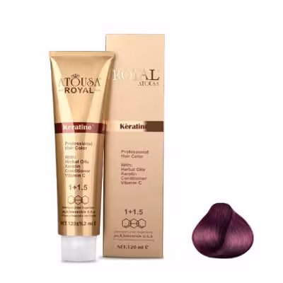 رنگ مو آتوسا رویال شماره 4.99 حجم 120 میلی لیتر رنگ عنابی