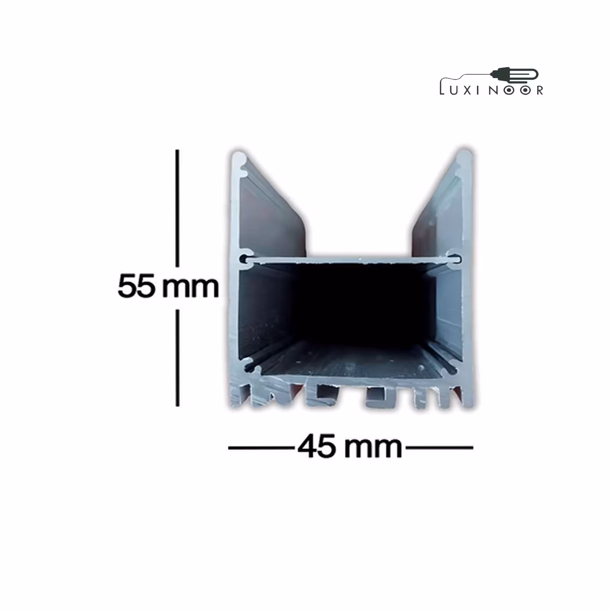 پروفیل چراغ خطی لاینر آویز روکار سه لاین - کد 16