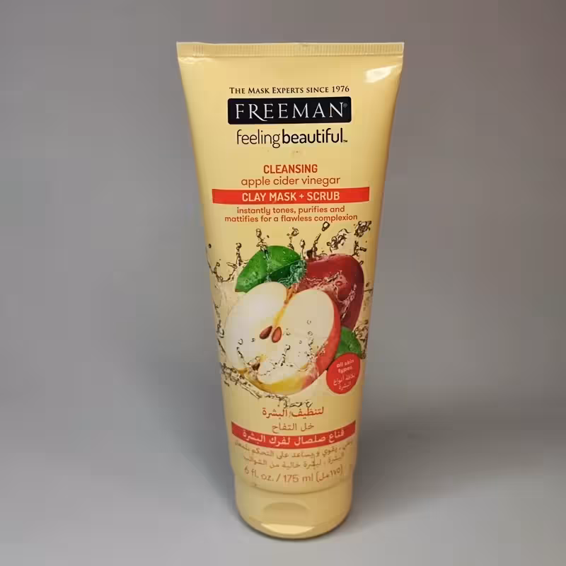 ماسک صورت خاک رسی چهار کاره سرکه سیب فریمن 175 میل