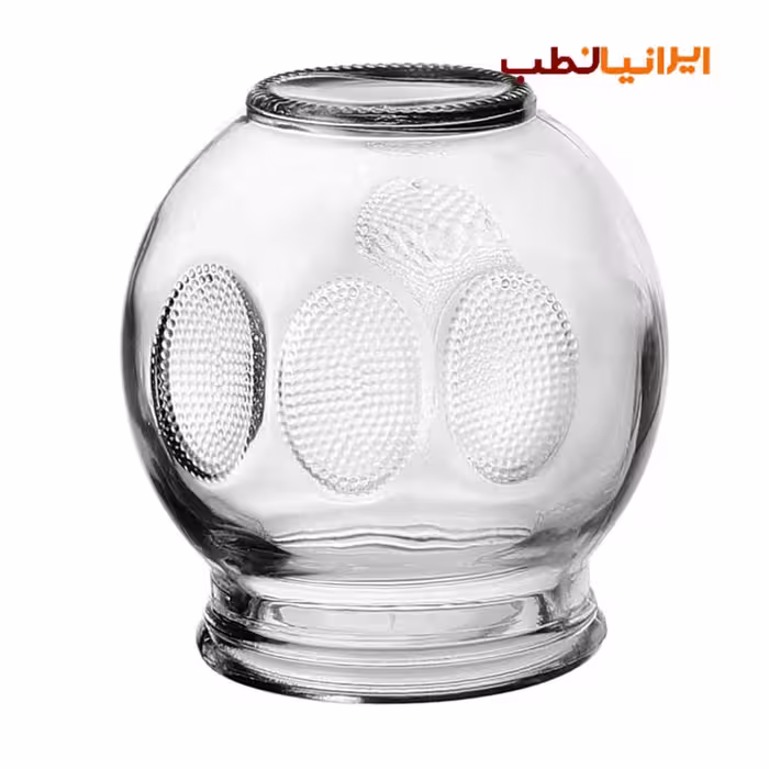 لیوان شیشه ای حجامت و بادکش گرم فالیزک شماره 3 کارتن 6 عددی