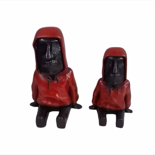 مجسمه مدل کاکا سنگی مجموعه 2 عددی