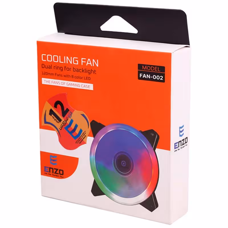 فن کیس گیمینگ ENZO FAN002 12*12