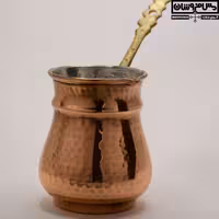 قهوه جوش مسی چکشی 400cc نانو سایز 3 مدل فرزین