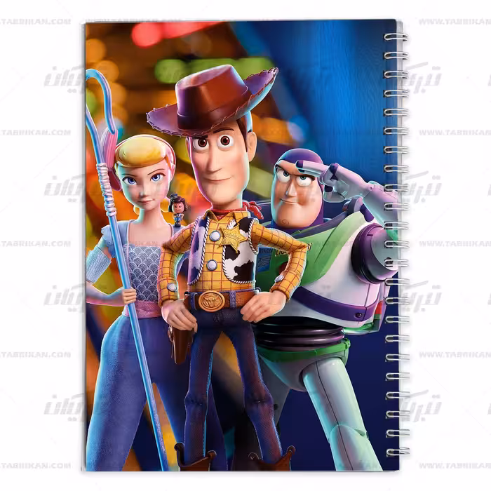 دفتر مشق کارتون داستان اسباب بازی ها