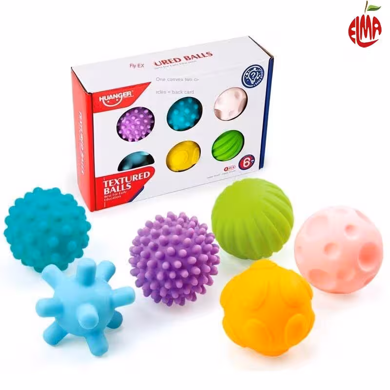 اسباب بازی توپ 6 تکه لمسی کد HE0207