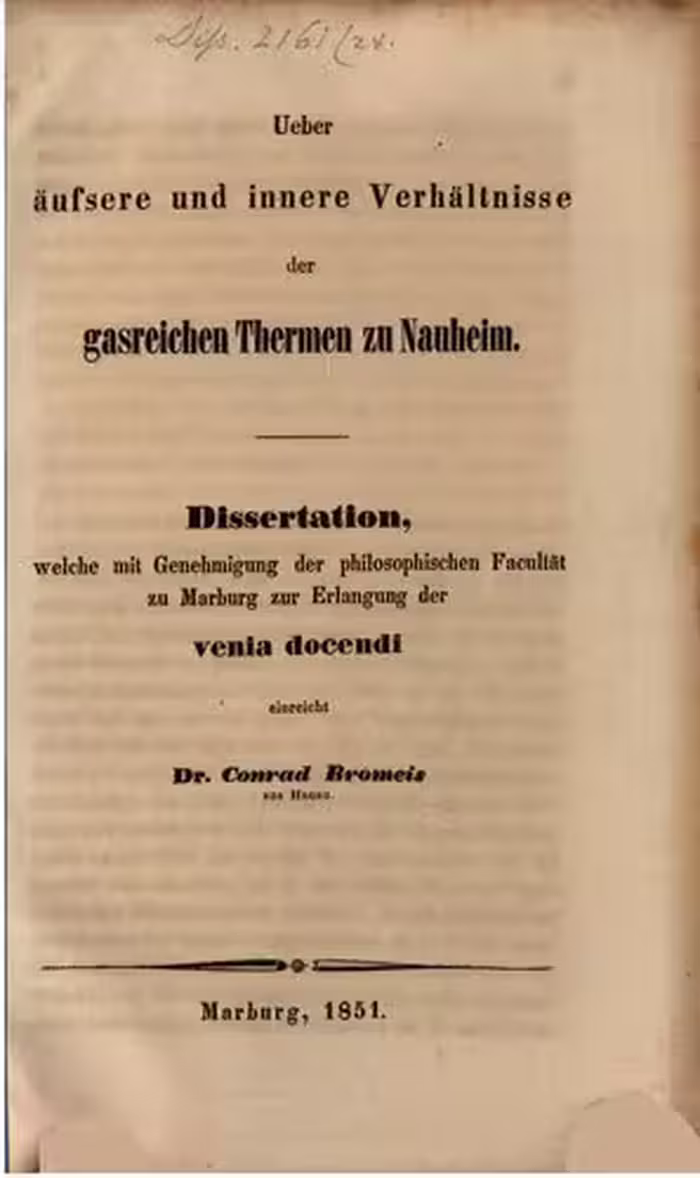 خرید و دانلود نسخه کامل کتاب Über äußere und innere Verhältnisse der gasreichen Thermen zu Nauheim