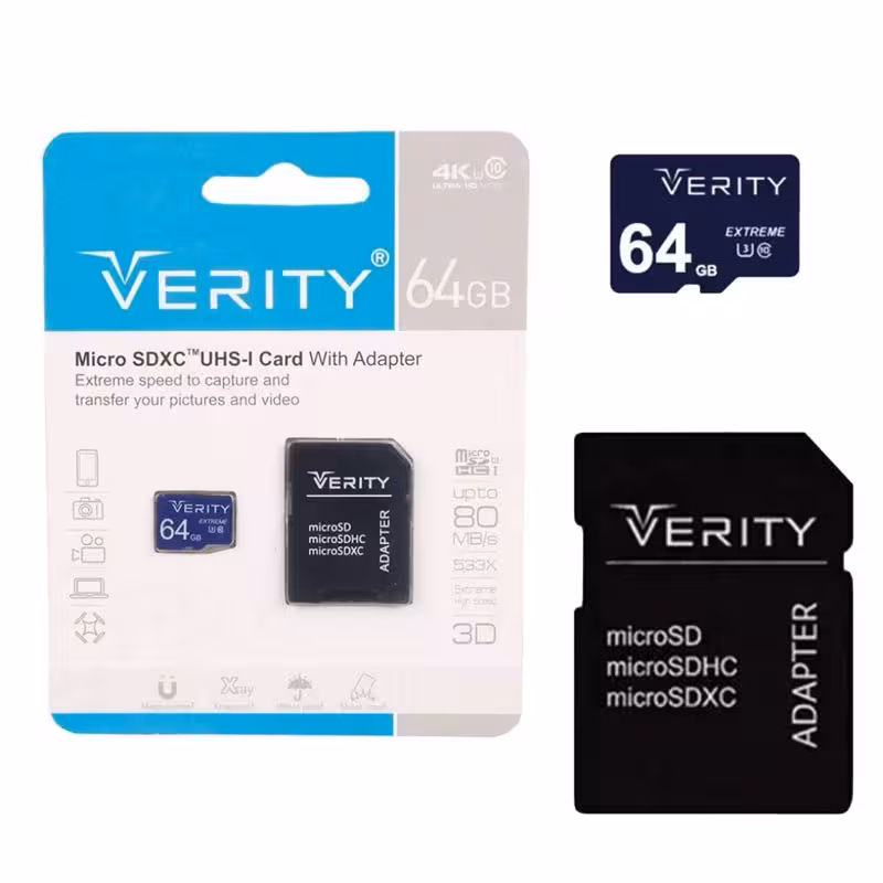 مموری 64گیگ verity C10 U3 533x