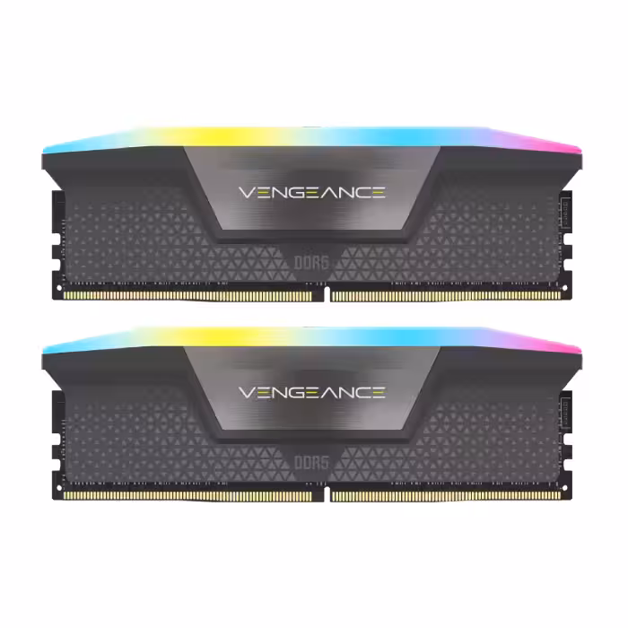 رم کامپیوتر DDR5 دو کاناله 6400 مگاهرتز CL36 کورسیر مدل VENGEANCE RGB EXPO ظرفیت 32 گیگابایت