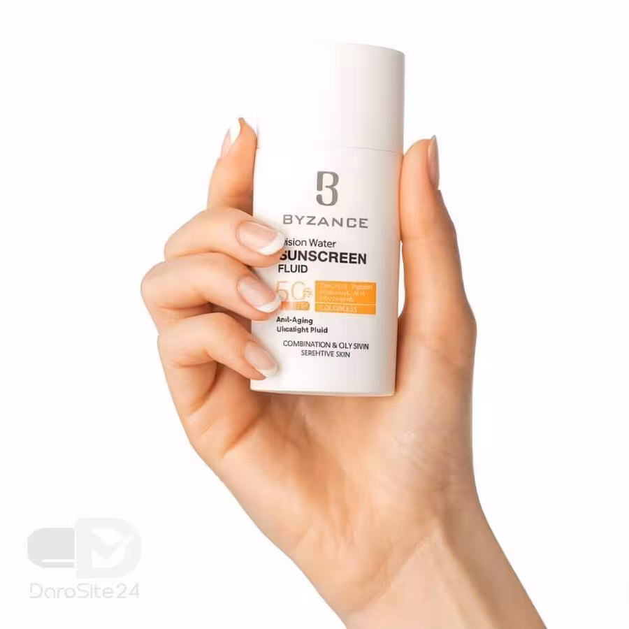 فلوئید ضد آفتاب فیوژن واتر SPF50 بیزانس پوست چرب و مختلط 50 میلی لیتر
