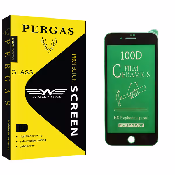 محافظ صفحه نمایش سرامیکی وایلی نایس مدل Pergas Glass مناسب برای گوشی موبایل اپل iPhone 8 Plus