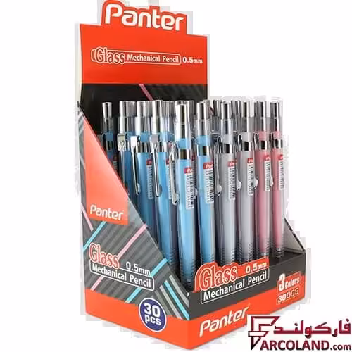 مداد نوکی 0.5 میلی متری پنتر شیشه ای کد Mp1611 بسته 30 عددی