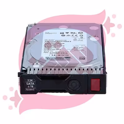 هارد سرور HP 6TB 6G SATA 7.2K LFF SC 512e 765255-B21 با گارانتی