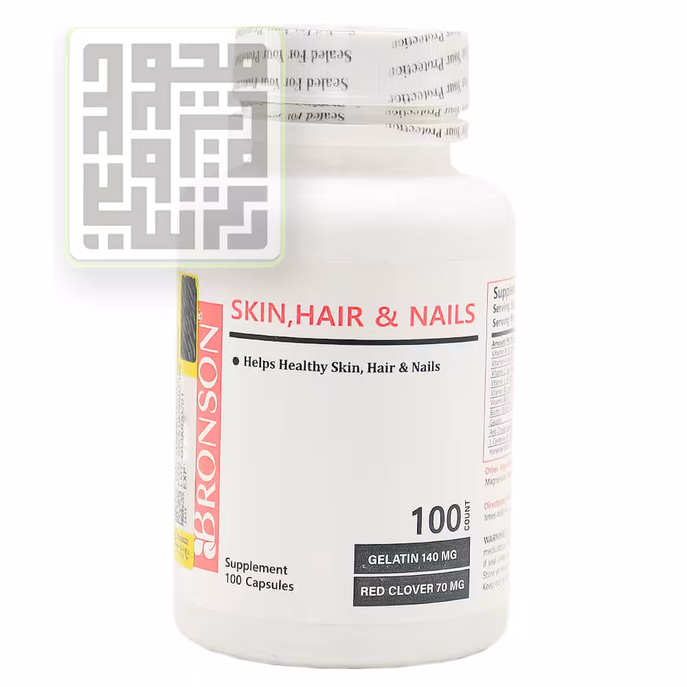 خرید کپسول هیر اسکین اند نیلز برونسون 100 عددی با بهترین کیفیت و قیمت | داروچی