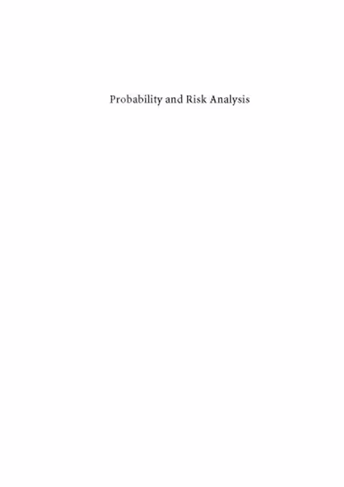 خرید و دانلود نسخه کامل کتاب Probability and Risk Analysis An Introduction for Engineers