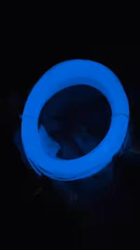 فیلامنت PLA آبی شبتاب 1.75mm (100 گرمی)