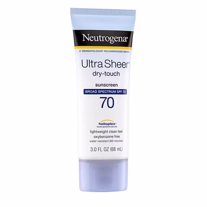 کرم ضد آفتاب نوتروژینا مدل Ultra Sheer 70 حجم 88 میل